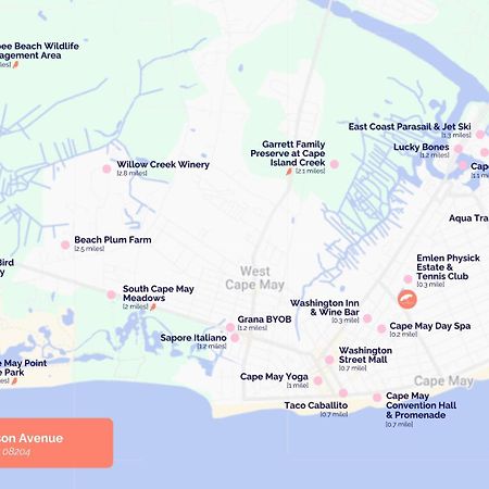 The Beach Club On Madison Avenue Cape May Eksteriør billede